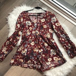 BOHO LONG SLEEVED ROMPER